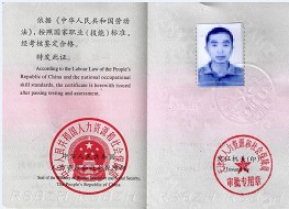 天津市制冷设备维修工高级技师国家职业资格证书 样本